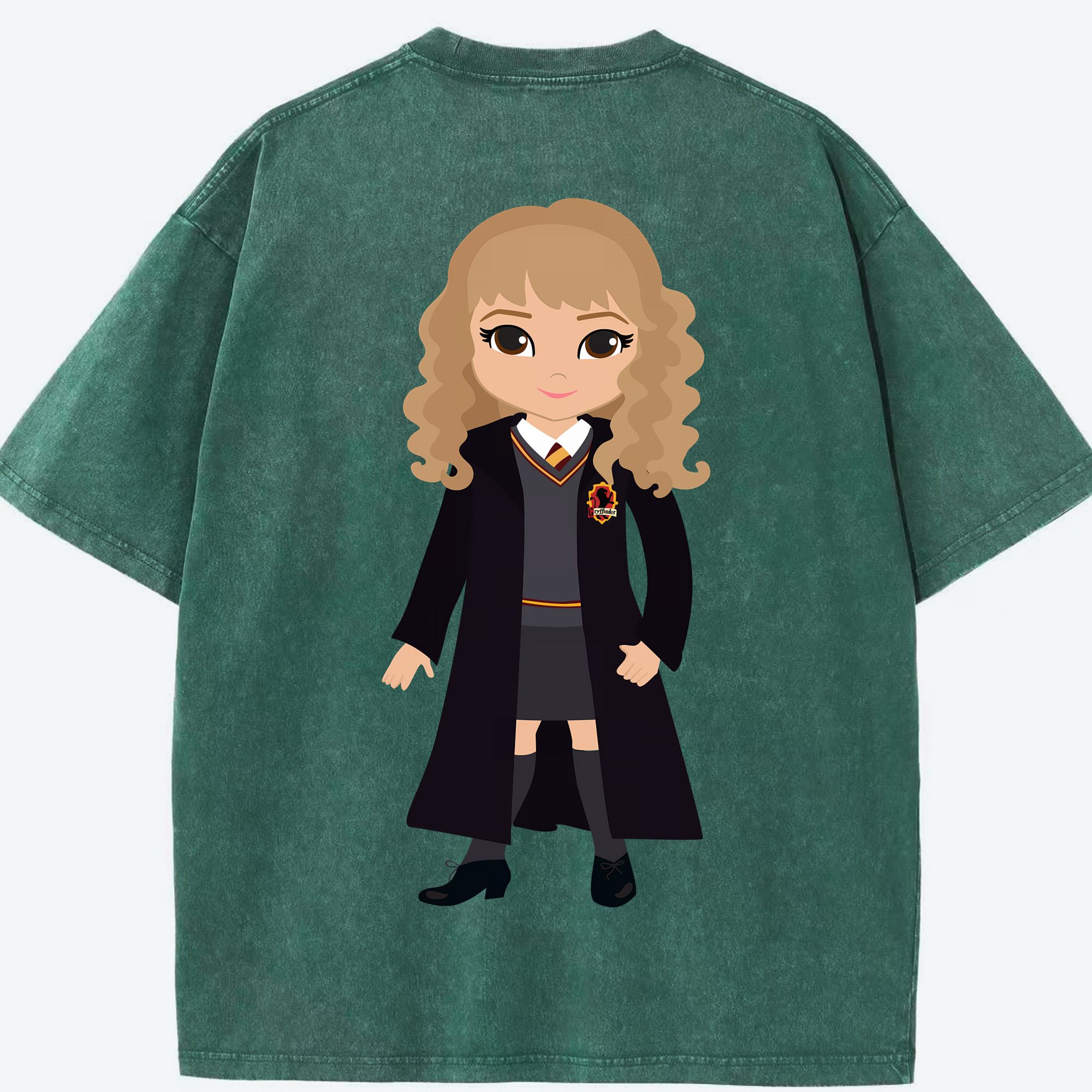 （画像用） Harry Potter ハリー・ポッターシリーズ 綿100% ヴィンテージ風 半袖Tシャツ（背面プリント）